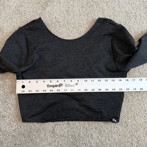 JoyLab XL cropped twist front textured active top TLS1 2244 - Picture 3 of 13